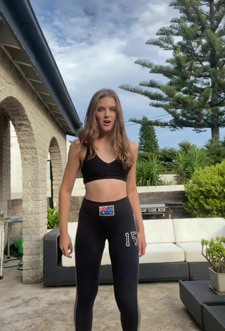 Sultry Savannah Clarke in Black Crop Top