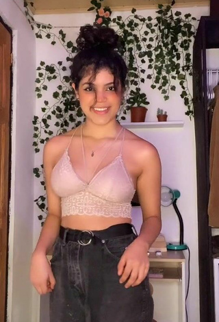 Luscious DianaC in Beige Crop Top