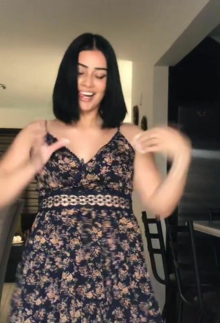 4. Luscious Valeria Figueroa in Floral Dress and Bouncing Tits