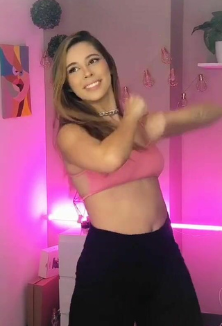 5. Luscious Valu in Pink Crop Top