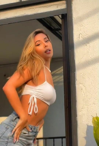 Sexy Valu in White Crop Top