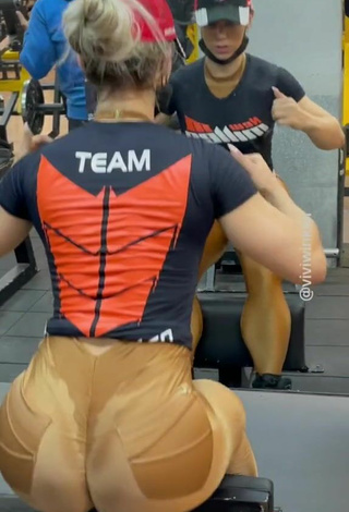 3. Lovely Vivi Winkler Shows Big Butt in the Sports Club