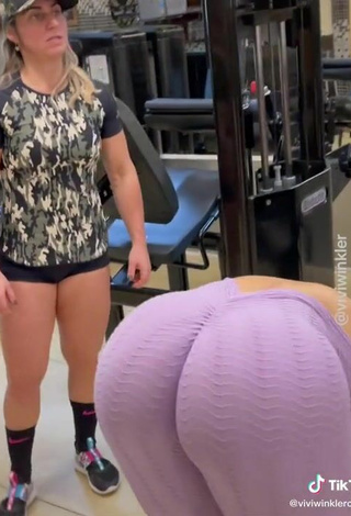 4. Wonderful Vivi Winkler Shows Butt in the Sports Club