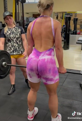 2. Really Cute Vivi Winkler Shows Big Butt in the Sports Club