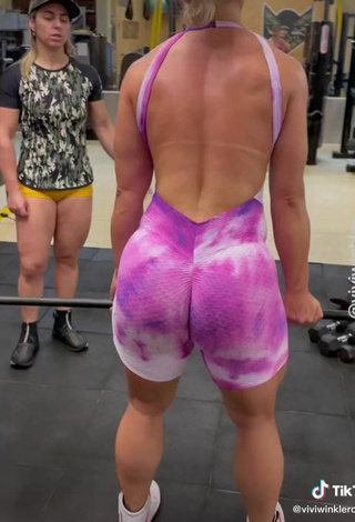 4. Really Cute Vivi Winkler Shows Big Butt in the Sports Club