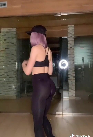 6. Sweetie Zava_ly Shows Butt while doing Fitness Exercises