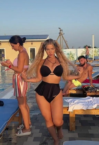 Hot MIRAVI in Black Bikini