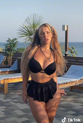 6. Titillating MIRAVI in Black Bikini