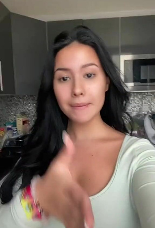 Hot Anissa Shows Cleavage