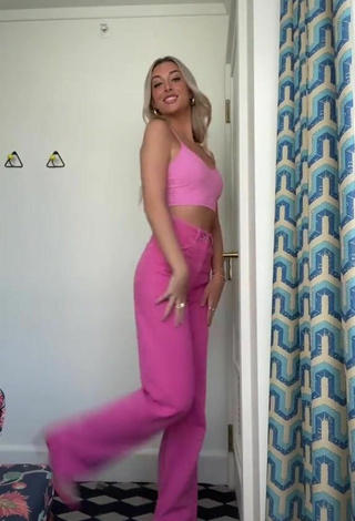 3. Sultry Brianna LaPaglia in Pink Crop Top