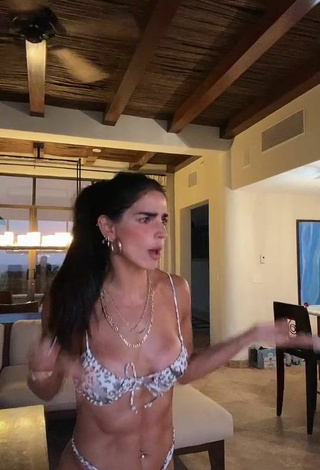 3. Sultry Bárbara de Regil in Leopard Bikini