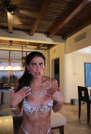 4. Sultry Bárbara de Regil in Leopard Bikini