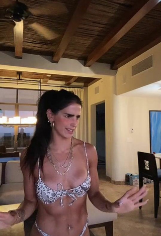 5. Sultry Bárbara de Regil in Leopard Bikini