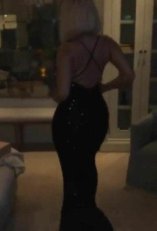 Sultry Bebe Rexha in Black Dress