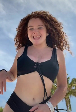 Cute Briggitte Bozzo in Black Bikini