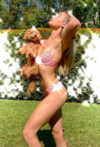 3. Sultry Charly Jordan in Checkered Bikini