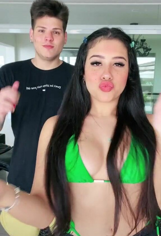 2. Hot Cinthia Cruz in Green Bikini