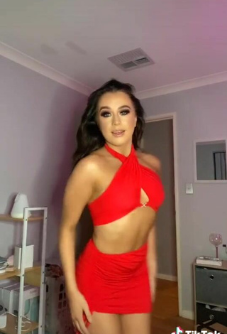 Sweetie Caitlin Cummins in Red Crop Top