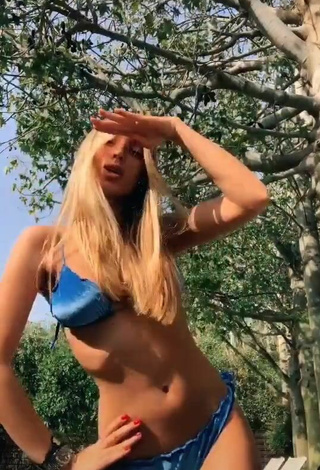 Hottie Morel Chekoral in Blue Bikini