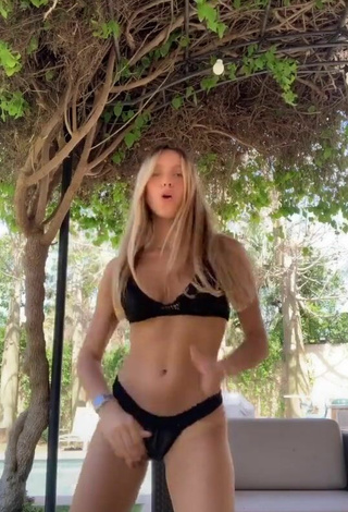 Wonderful Morel Chekoral in Black Bikini