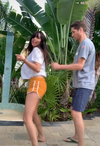 3. Sexy Danielle Haden in Orange Shorts