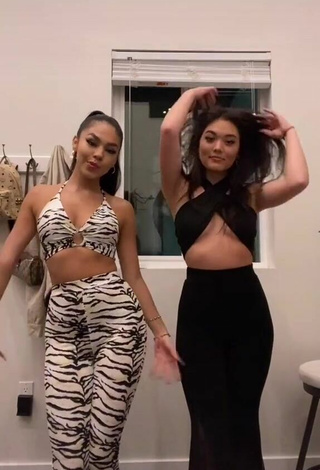 Sexy Devyn Kohl in Black Crop Top