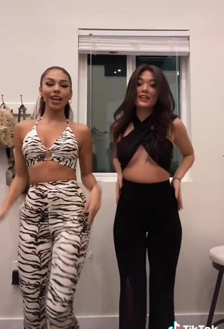 3. Sexy Devyn Kohl in Black Crop Top