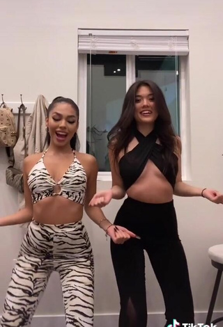 4. Sexy Devyn Kohl in Black Crop Top