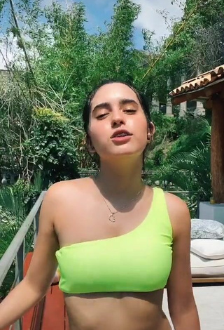 5. Luscious Dominik Elizabeth Reséndez Robledo in Lime Green Crop Top