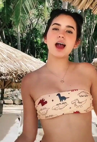 Cute Dominik Elizabeth Reséndez Robledo in Bikini at the Beach