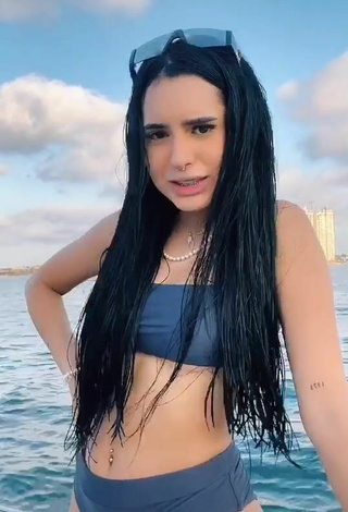 4. Sweetie Dominik Elizabeth Reséndez Robledo in Grey Bikini on a Boat