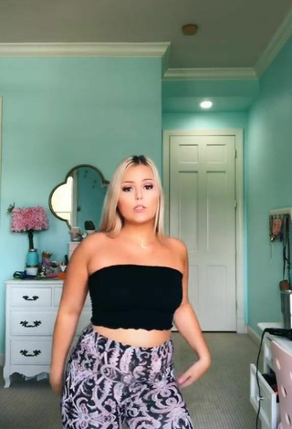 Sultry Emerson Ansley in Black Tube Top