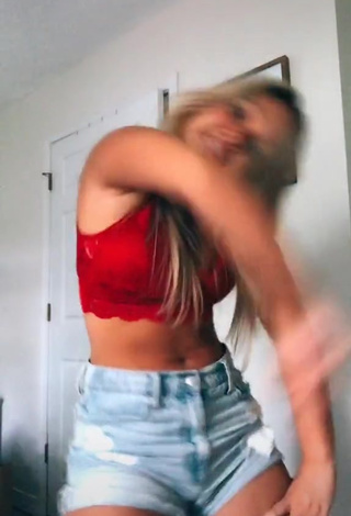 3. Sexy Emily Diane in Red Crop Top