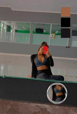 2. Sexy Isa Pinheiro in Black Leggings