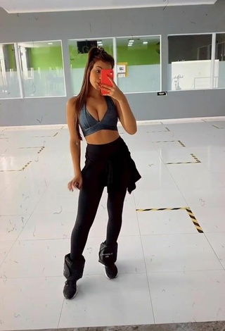 6. Sexy Isa Pinheiro in Black Leggings