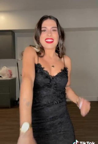 3. Luscious Ezgi Gizem Akdogan in Black Dress