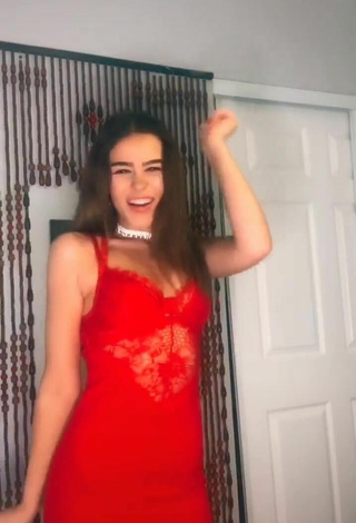 4. Sultry Faith Alexis in Red Dress