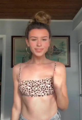 3. Hot Faith Alexis in Leopard Crop Top