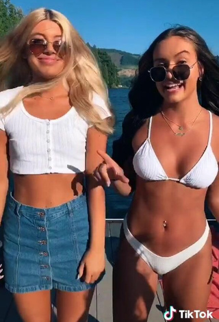 5. Hot Hailey Williams in White Bikini