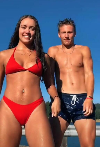 Sexy Hailey Williams in Red Bikini