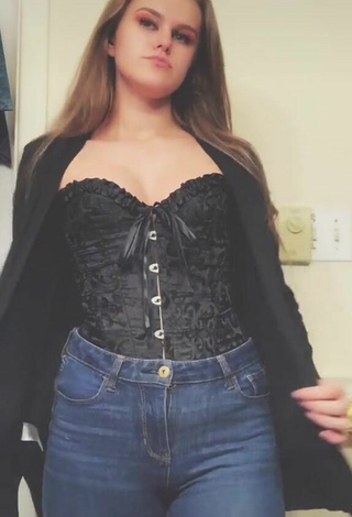 Sultry Dakota Young in Black Corset