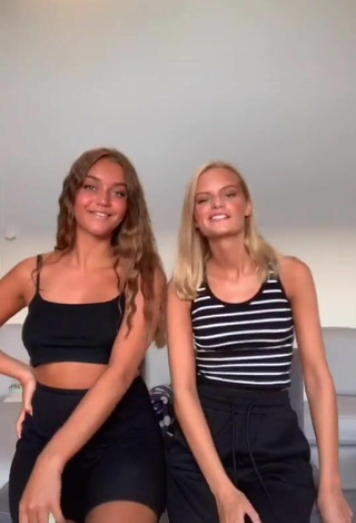 1. Sexy Isa & Nina Isanina in Crop Top