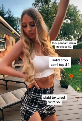 4. Really Cute Ali Marie in White Crop Top