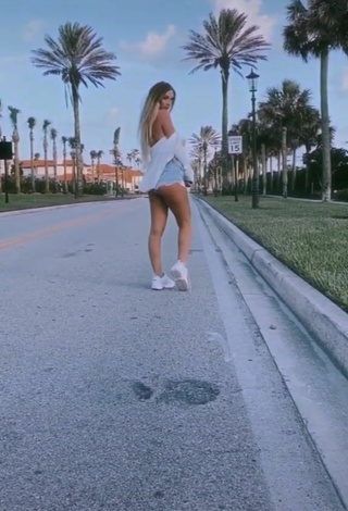 3. Sultry Ali Marie Shows Butt in a Street