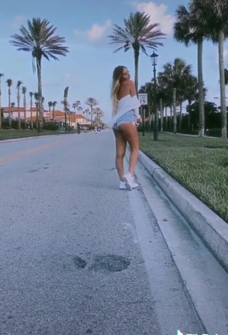 5. Sultry Ali Marie Shows Butt in a Street