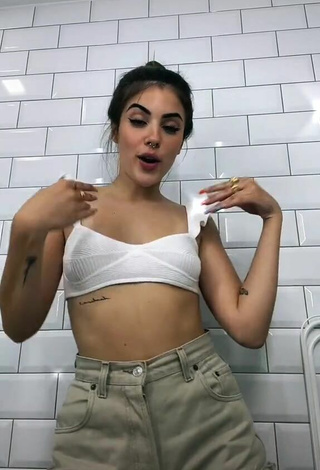 2. Sexy Lucía Bellido in White Crop Top