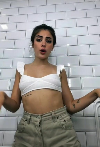 4. Sexy Lucía Bellido in White Crop Top