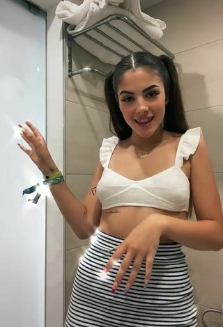 3. Luscious Lucía Bellido in White Crop Top