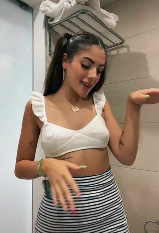 4. Luscious Lucía Bellido in White Crop Top