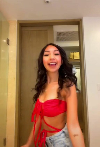 2. Hot Jazlyn G in Red Bikini